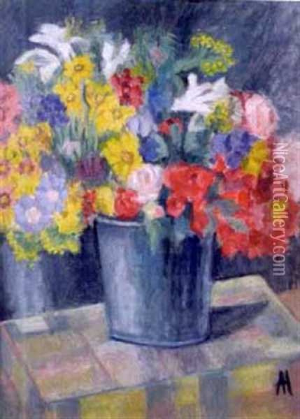 Blumenstilleben Oil Painting - Alice Harburger