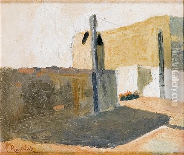 Paisaje De Pueblo Oil Painting - Nicolas Raurich Y Petre