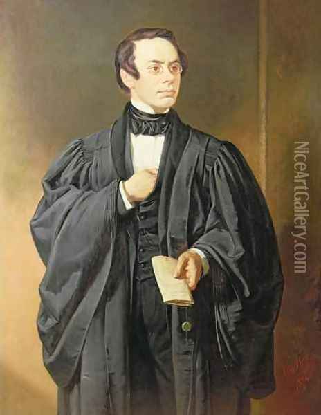 Pierre Le Sueur in his Advocates gown Oil Painting - William M. Hay