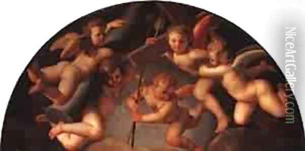 St John The Baptist (Detail) 1550-55 Oil Painting - Agnolo Bronzino
