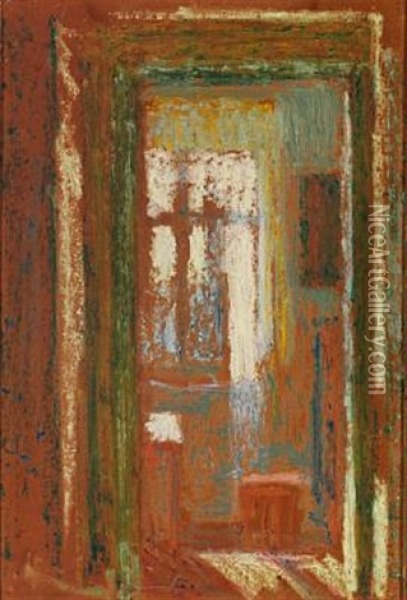 Interior Oil Painting - Harald Giersing