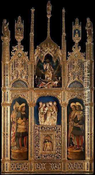 Polyptych of the Body of Christ Oil Painting - Antonio Vivarini