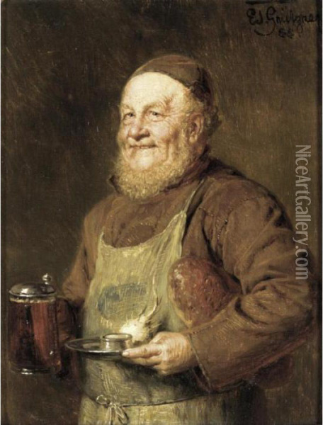 The Innkeeper Oil Painting - Eduard Von Grutzner