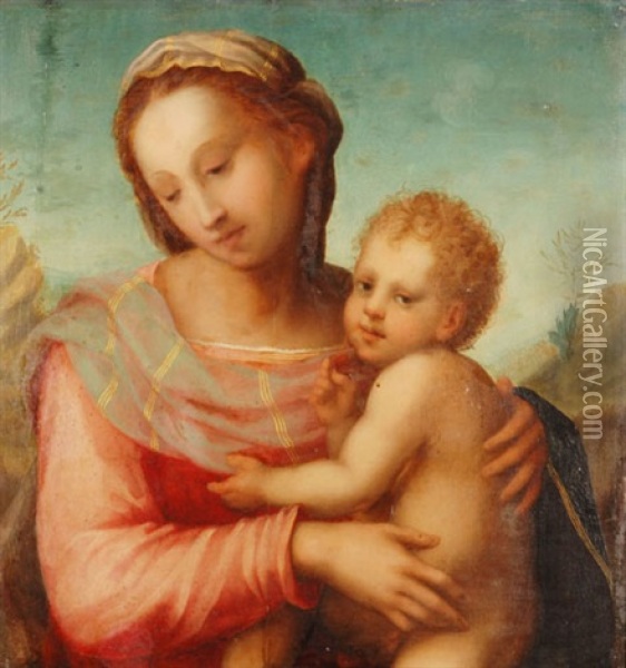 Madonna Mit Kind Oil Painting -  Franciabigio