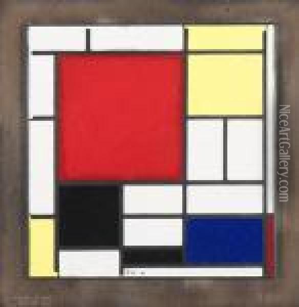 Composition In Red Yellow Blue And Black (1921) Oil Painting - Piet Mondrian