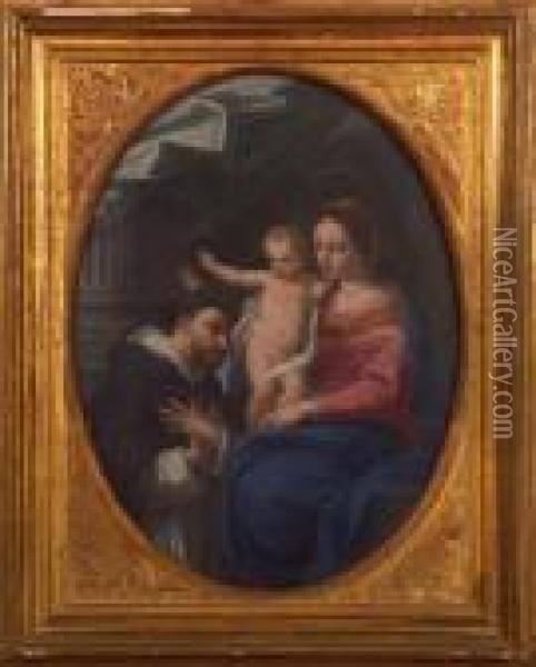 Madonna Col Bambino E
Sant'agostino Oil Painting - Carlo Maratta or Maratti