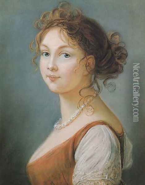 Louise Augusta, Queen of Prussia Oil Painting - Elisabeth Vigee-Lebrun