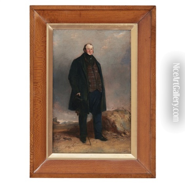 Portrait Of John Aspinall Of Standen Hall, Lytham Oil Painting - Richard Ansdell