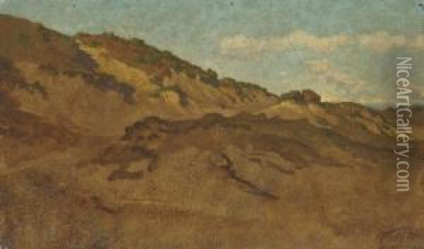 Hillside Between Perugia And Gubbio, Italy Oil Painting - Elihu Vedder