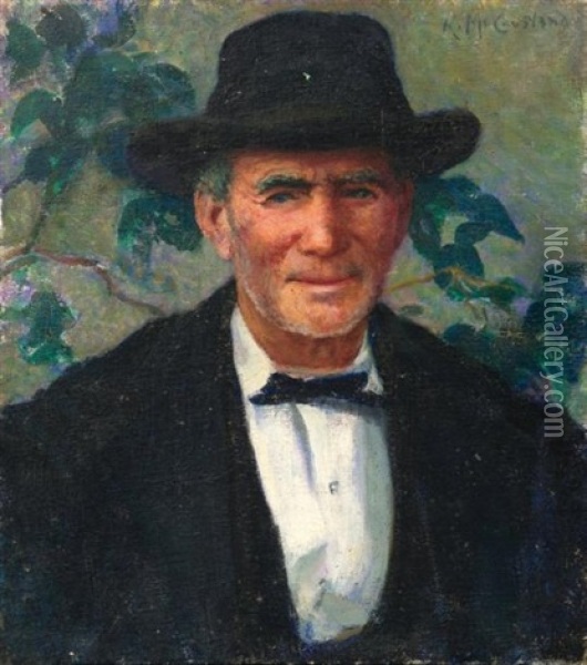 Portrait De Monsieur Bonnaire Oil Painting - Katherine MacCausland