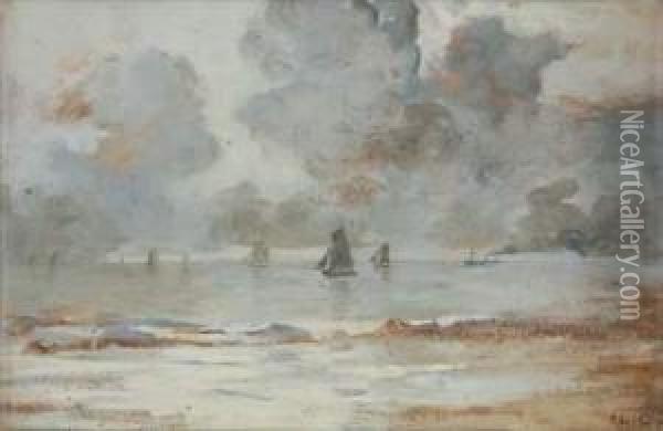 Marine Aux Voiliers, Temps Calme Oil Painting - Charles Cottet