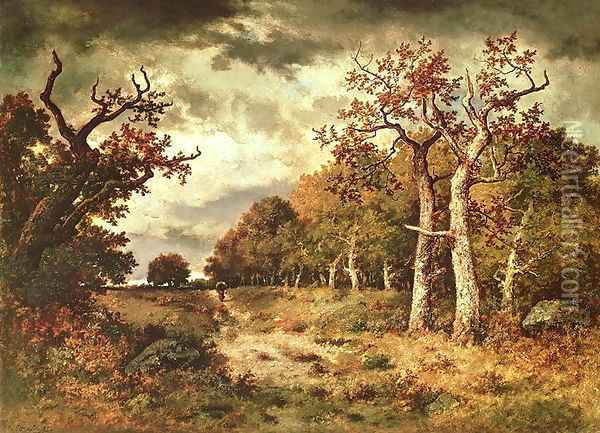 The Edge of the Forest 1871 Oil Painting - Narcisse-Virgile Diaz de la Pena