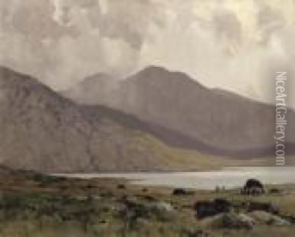 A Soft Day, Connemara Oil Painting - James Humbert Craig