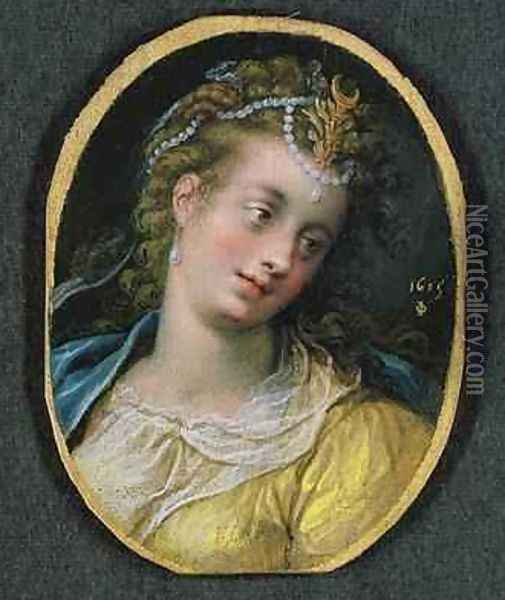 Diana 1615 Oil Painting - Isaac Oliver