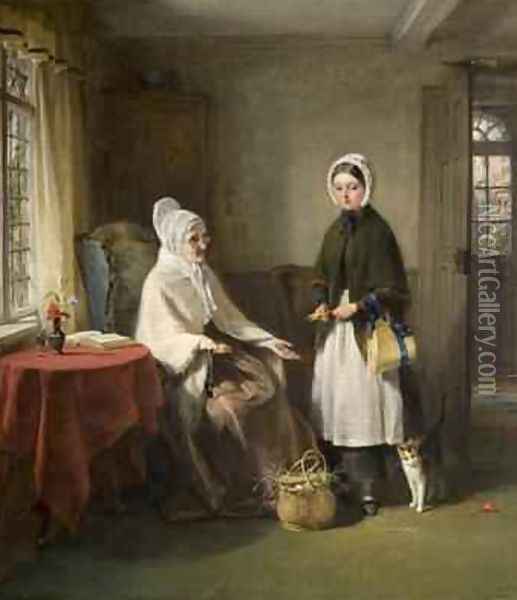 The Reproof 1867 Oil Painting - George Bernard O'Neill