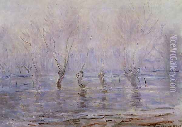 Flood At Giverny Oil Painting - Claude Oscar Monet