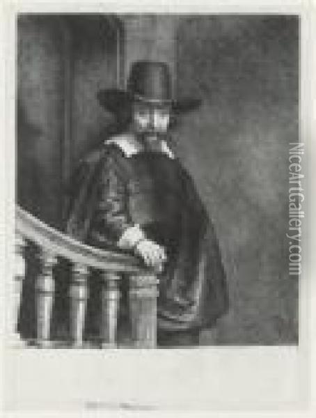 Ephraim Bonus Jewish Physician Oil Painting - Rembrandt Van Rijn