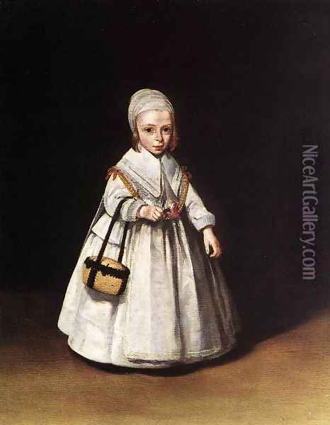 Helena van der Schalcke as a Child Oil Painting - Gerard Terborch