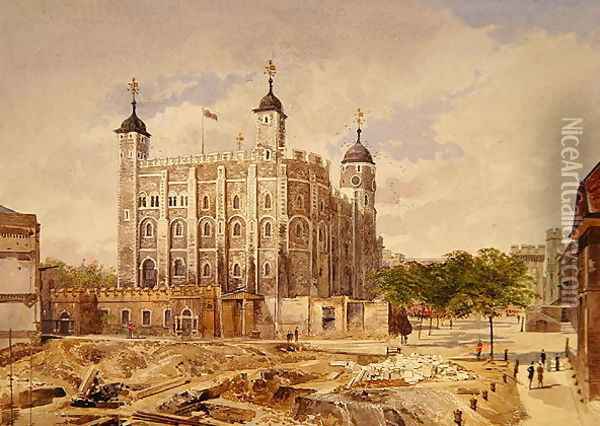The White Tower, 1883 Oil Painting - John Crowther