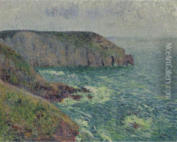 La Pointe Du Jars, Cap Frehel Oil Painting - Gustave Loiseau