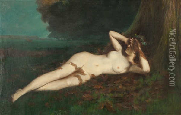 Ariadne Asleep Oil Painting - Frank Lewis Emanuel