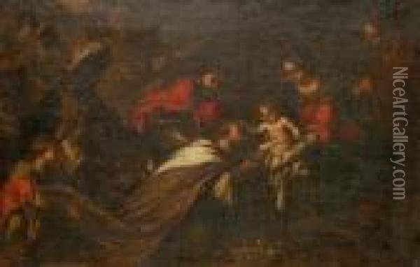 The Adoration Of The Magi Oil Painting - Pier Francesco Mola