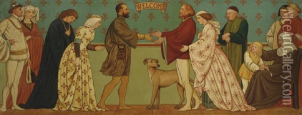 The Welcome Oil Painting - Henry Stacy Marks