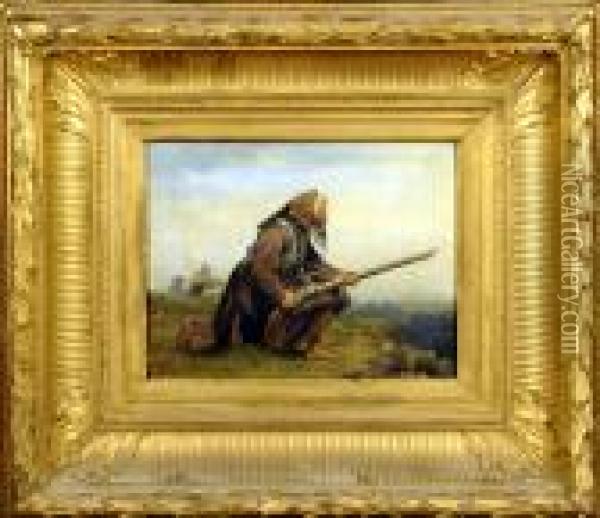 Le Soldat Oil Painting - Adolph Alexander Dillens