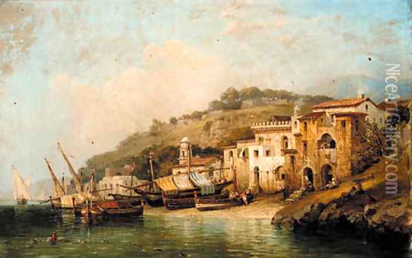 Sorrento near Naples Oil Painting - William Wyld