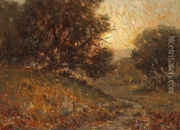 In The Moonlight Oil Painting - Granville Redmond