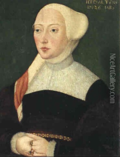 Damenbildnis Oil Painting - Conrad (von Creuznach) Faber