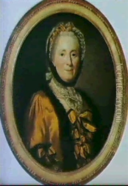 Portraet Af Francoise Elisabeth De Montille De Saint Port   1728-1800 Oil Painting - Alexander Roslin