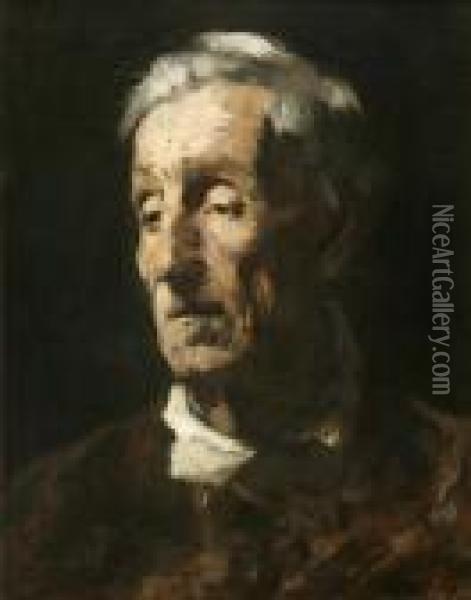Charakter-portrat Oil Painting - Theodore Wores
