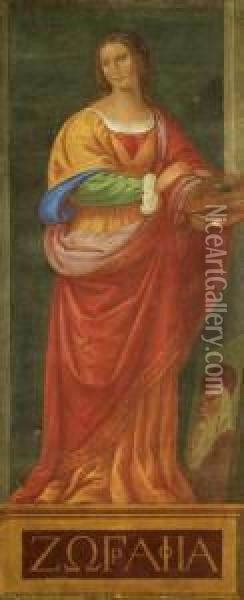 Allegoria Della Pittura Oil Painting - Bernardino Luini