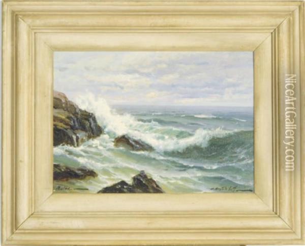 The Coast Of Maine Oil Painting - Constantin Alexandr. Westchiloff