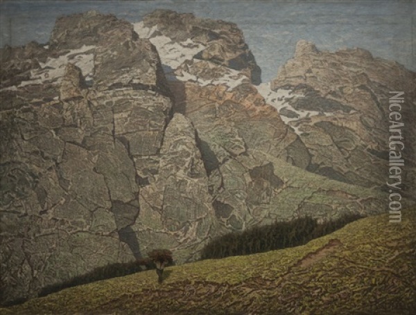 Le Nostre Dolomiti Oil Painting - Francesco Sartorelli