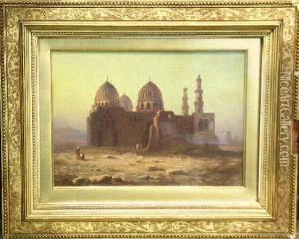 Mosque Of The Caliphs Oil Painting - Paul Pron