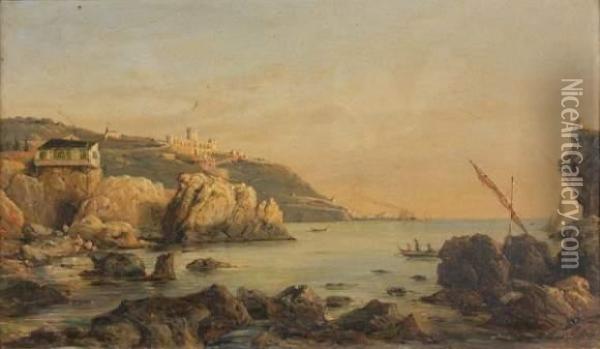 Le Chateau De L'anglais, Pres De Nice Oil Painting - Jules Didier