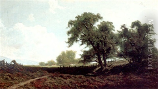 Marin Ranch Oil Painting - Ransom Gillet Holdredge