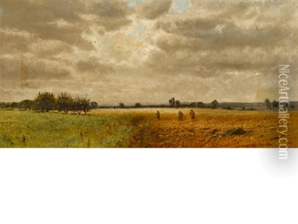 Autumn Harvest Oil Painting - Edward B. Gay