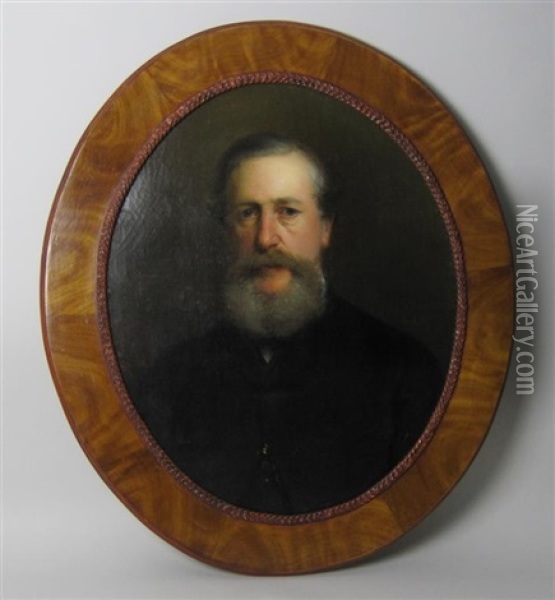 Portrait Of Mr George Casey Oil Painting - Roberto Bompiani