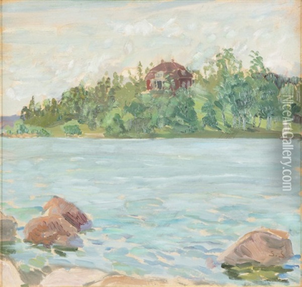 Sea Landscape Oil Painting - Santeri Salokivi