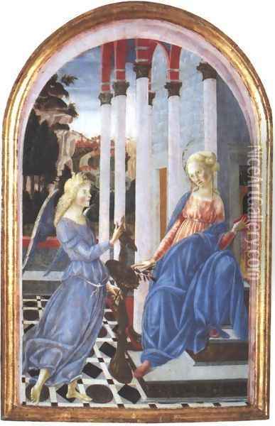 Annunciation 1470-72 Oil Painting - Francesco Di Giorgio Martini