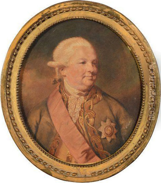 Portrait D'un General De La Garde Imperiale Russe Oil Painting - Gostl Ioan