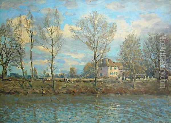L'île de la Grande-Jatte 1873 Oil Painting - Alfred Sisley