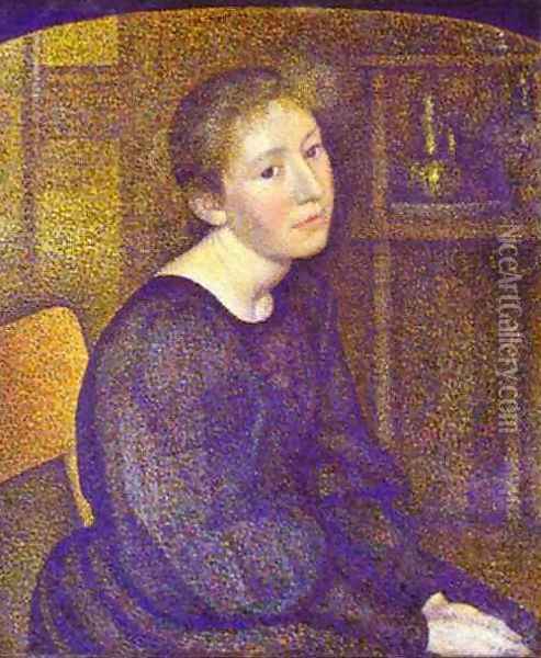 Portrait Of Mme Lemmen Oil Painting - Georges Lemmen