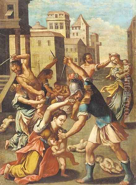 The Massacre of the Innocents Oil Painting - Raphael
