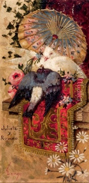 Julieta Y Romeo Oil Painting - Horacio Lengo y Martinez