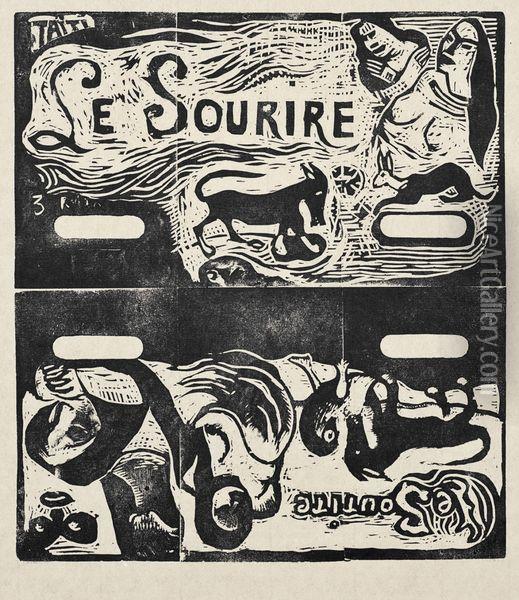Titres Pour Le Sourire Oil Painting - Paul Gauguin