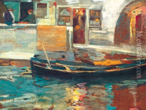 Venice Oil Painting - Izsak Perlmutter